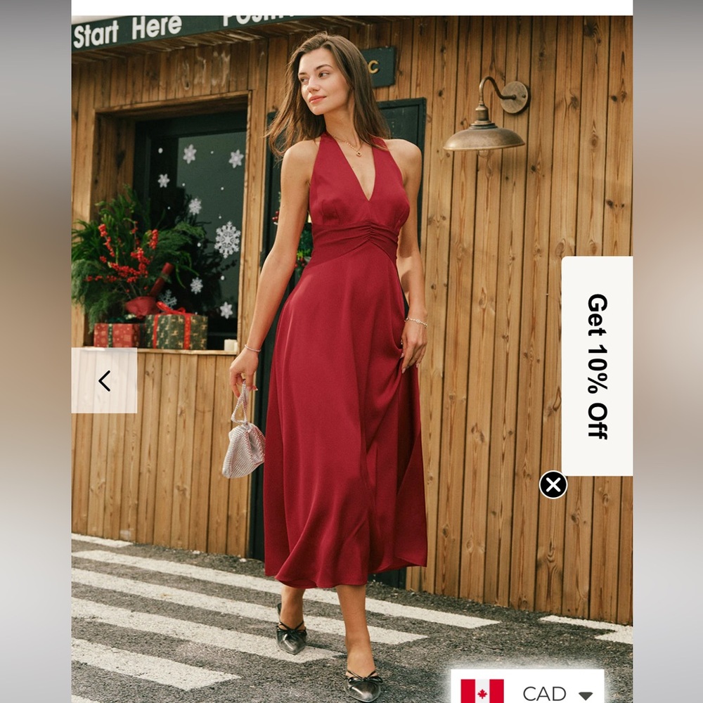 RIHOAS Elegant Backless Red Dress - Picture 4 of 5